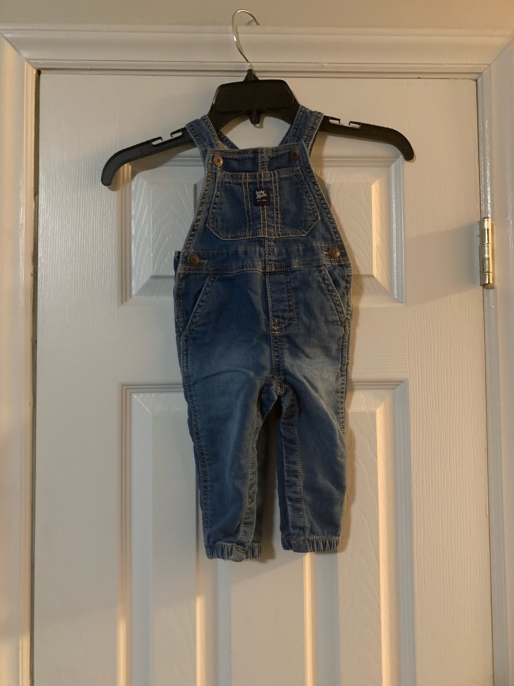 Toddler Blue Denim Overalls with Adjustable Straps